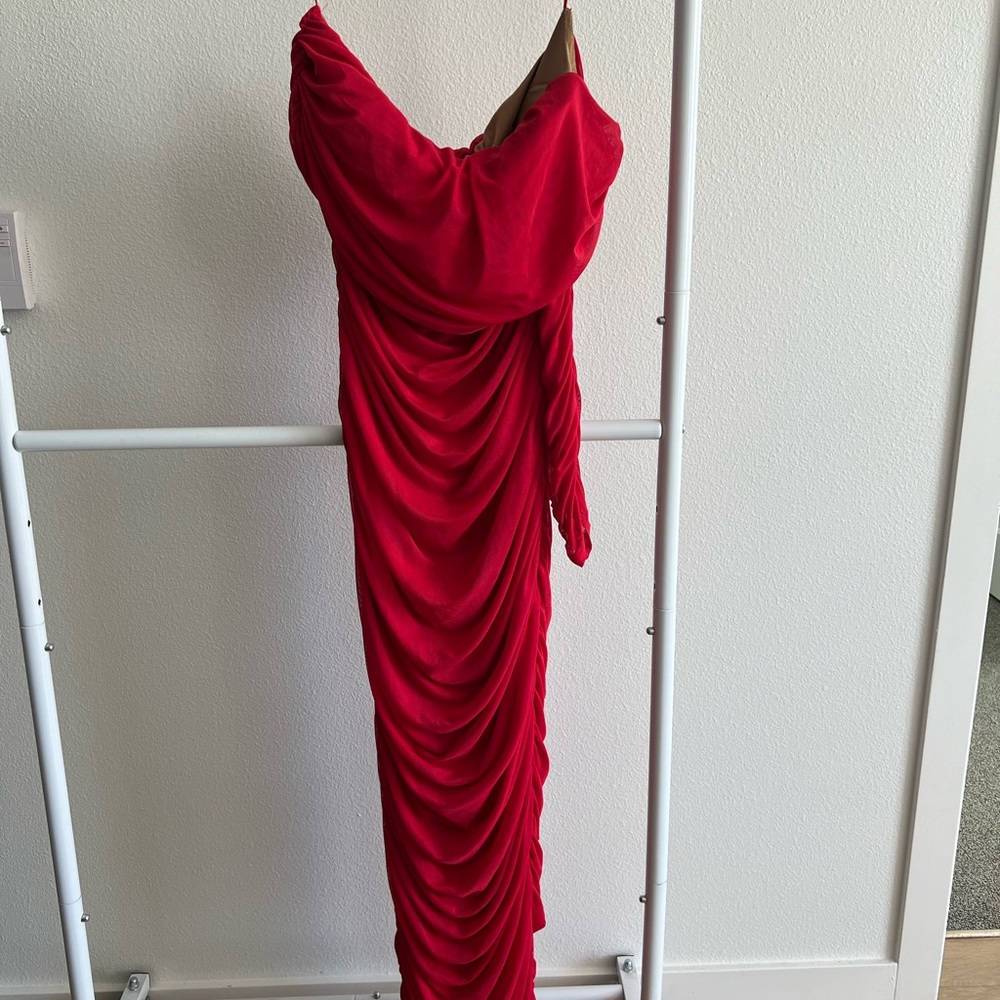 red maxi body con JLUXLABEL dress